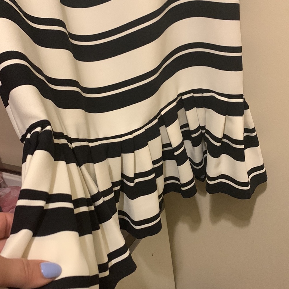 Halston Heritage Black and White Cocktail Dress